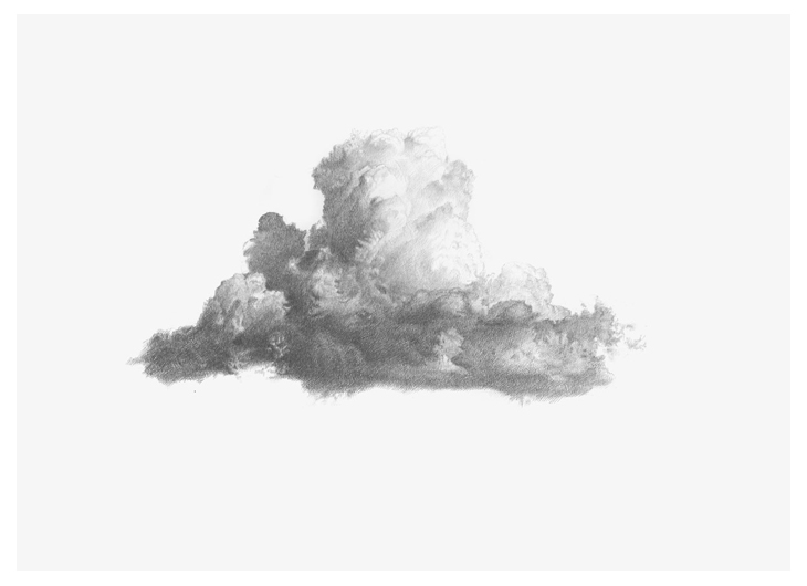 Wolke, Bleistift auf Papier, 42 x 29.7 cm, 2010